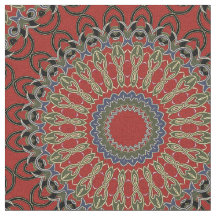 Klein patroon rood, groen en blauw Mandala