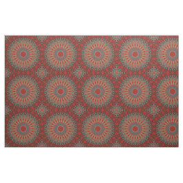 Klein patroon rood, groen en blauw Mandala Stof