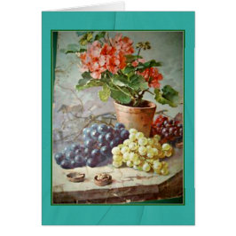Klein Pink Geraniums Paarse Grapes
