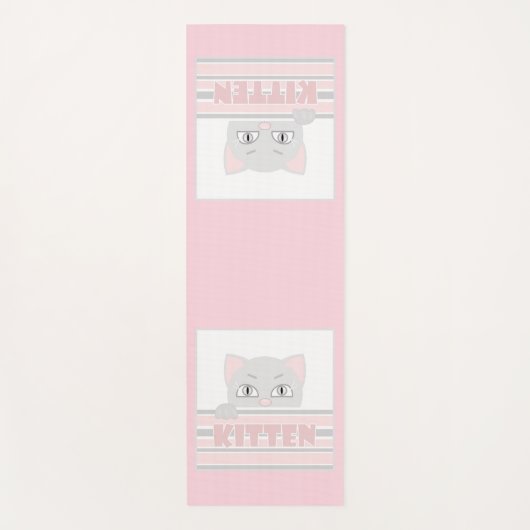 Klein poesje yogamat (Voorkant)