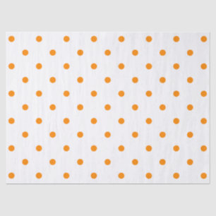 Klein poka-puntenpatroon: Oranje Tissuepapier