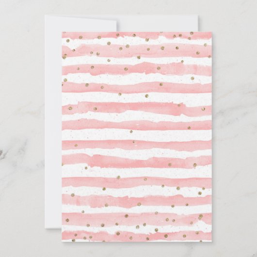 Klein pompoen Baby shower dank u kaart 5x7 (Achterkant)