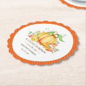 Klein pompoen Baby shower papier Bord Kartonnen Onderzetters (Gekanteld)