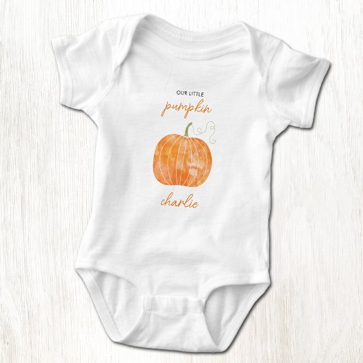 Klein Pompoentje Herfst Val Gepersonaliseerd Romper