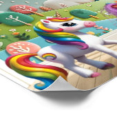 Klein Pony en Eenhoorns Poster (Hoek)