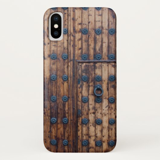 Klein portier in houten middeleeuwse grote deuren Case-Mate iPhone case (Achterkant)