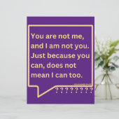 Klein poster met gedachtengedicht 'Jij bent mij ni (Staand voorkant)