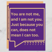 Klein poster met gedachtengedicht 'Jij bent mij ni (Voorkant / Achterkant)