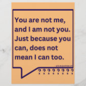 Klein poster met gedachtengedicht 'Jij bent mij ni (Achterkant)