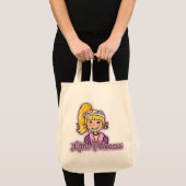 Klein prinses blond haar tote bag (Voorkant (product))