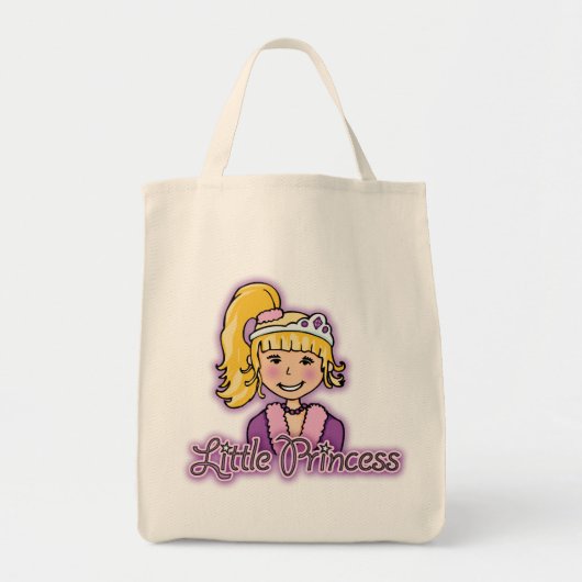 Klein prinses blond haar tote bag (Voorkant)