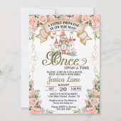 Klein Prinses Sprookjes Kasteel Meisje Baby Shower Kaart (Voorkant)