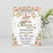 Klein Prinses Sprookjes Kasteel Meisje Baby Shower Kaart (Staand voorkant)