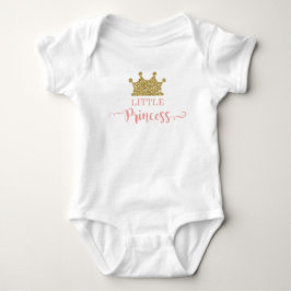 Klein prinses Tutu-body, Roze en Goud Romper