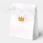Klein prinsesje meisje babyshower bedankdoosjes (Voorkant Zijde)