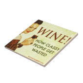 Klein profiel (4,25 x 4,25 inch) tegeltje (Zijkant)