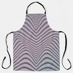 Klein psychedelische achtergrond. Zebra beschermst Schort