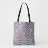 Klein psychedelische achtergrond. Zebra beschermst Tote Bag (Voorkant)