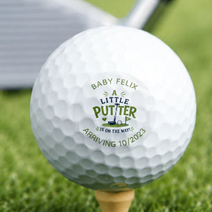 Klein Putter Zwangerschapsaankondiging Golfbal Golfballen