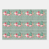 Klein rendier met kerstboompapier inpakpapier vel (Voorkant 3)