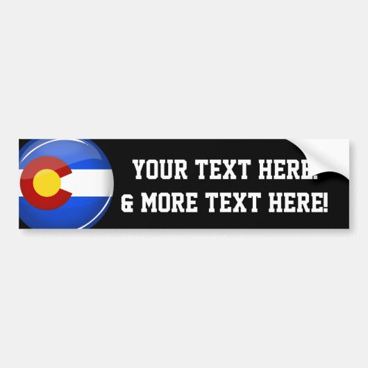 Klein rondje in Colorado Bumpersticker (Voorkant)