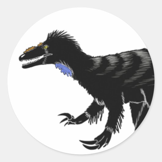 Klein rondje met bliksem ronde sticker (Voorkant)