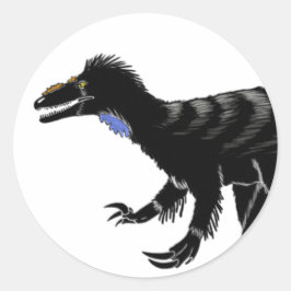 Klein rondje met bliksem ronde sticker