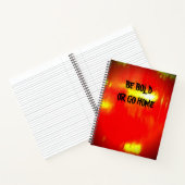 Klein rood ben oud of ga naar huis notitieboek (Binnen)