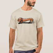 Klein rood Doxie T-shirt (Voorkant)
