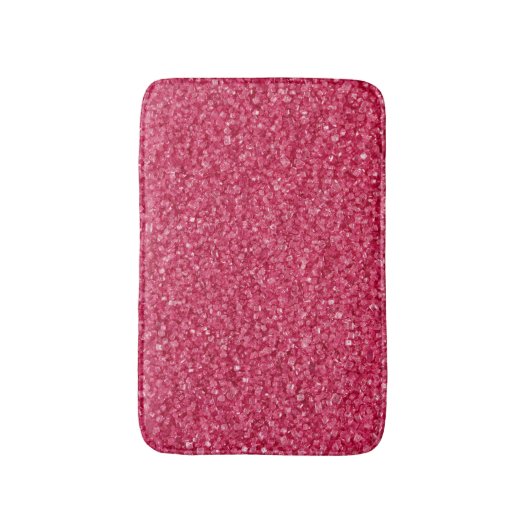 Klein rood en wit glitter badmat (Voorkant Verticaal)