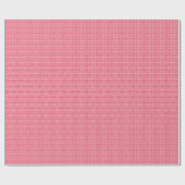 Klein rood en wit Grieks sleutelpatroon Cadeaupapier (Vlak)