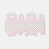 Klein rood en wit patroon van Anchors Bedankdoosjes (Uitgevouwen)