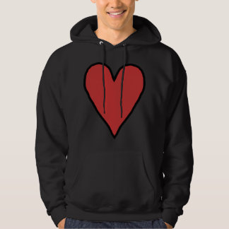 Klein rood hart van liefde 10 hoodie