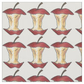 Klein rood, heerlijk appelappels, afdrukken op bas stof (Close Up)