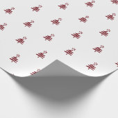 Klein rood omlooppapier cadeaupapier (Hoek)