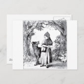 klein-rood-rijdend-afbeelding-3 briefkaart (Voorkant / Achterkant)