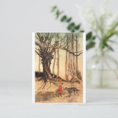 klein-rood-rijdend-afbeelding-6 briefkaart (Staand voorkant)