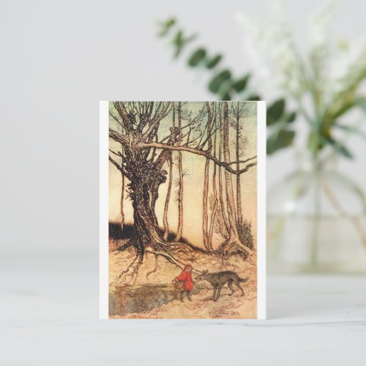 klein-rood-rijdend-afbeelding-6 briefkaart (Staand voorkant)