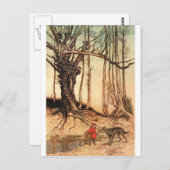 klein-rood-rijdend-afbeelding-6 briefkaart (Voorkant / Achterkant)