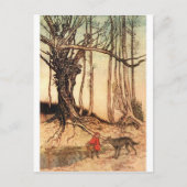 klein-rood-rijdend-afbeelding-6 briefkaart (Voorkant)