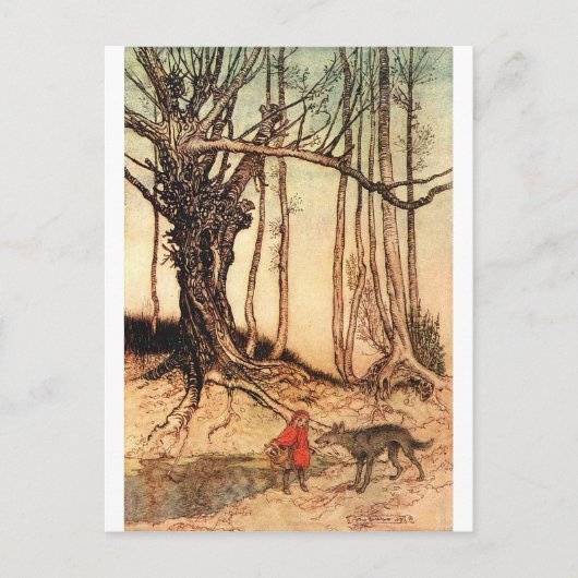 klein-rood-rijdend-afbeelding-6 briefkaart (Voorkant)