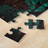 Klein rood sprookje wolf legpuzzel (Zijkant)