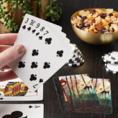 Klein rood sprookje wolf pokerkaarten (Insitu)
