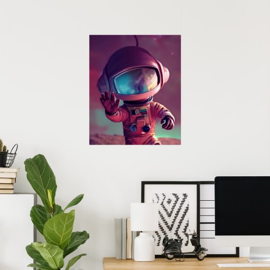 Klein Roze Alien Poster (Thuiskantoor)