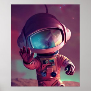 Klein Roze Alien Poster