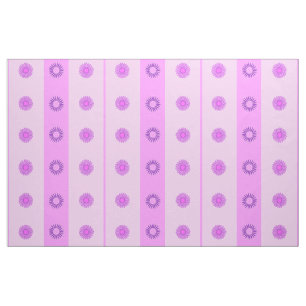 Klein roze en paarse bloemen patroon stof