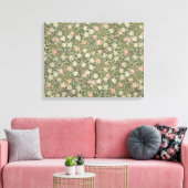 Klein roze en wit bloemmapontwerp canvas afdruk (Insitu (Woonkamer))