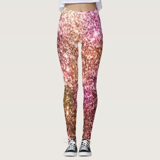 Klein roze leggings (Voorkant)