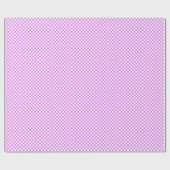 Klein roze wit geruit patroon cadeaupapier (Vlak)
