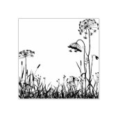 Klein rubberen stempel - Wild Flowers Meadow (Afrduk)